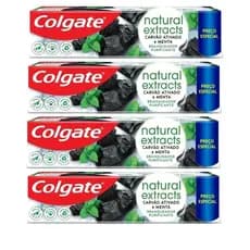 Colgate Creme Dental Natural Extracts Carvão Ativado e menta 90g
