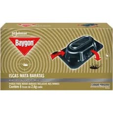 Baygon Iscas mata baratas Proteção por até 3 meses, 6 Unidades, 2,6g