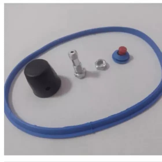 Kit para tampa panela de pressâo -1Borracha Silicone 4,5 Litros, 1 Peso de panela +Pino e Valvula de Segurança