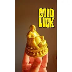 Buda Dourado da Sorte  Prosperidade, Paz e Fortuna Sempre com Você!