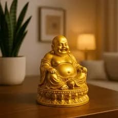 Buda Dourado da Sorte  Prosperidade, Paz e Fortuna Sempre com Você!