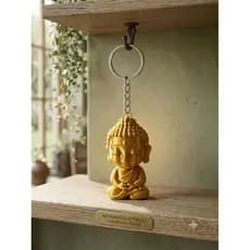 Chaveiro Buda Amuleto da Sorte ZenKey Acessório de Bolsa Presente com Significado Decoração Zen