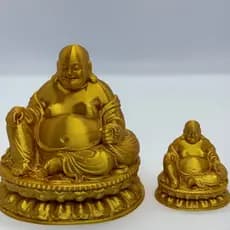 Kit Buda da Sorte Dourado - Combo Especial Abundância (2 Peças)