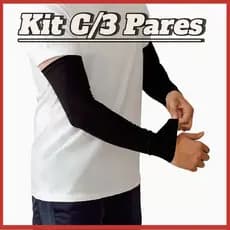 kit de 3 pares de Manguito proteção térmica