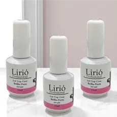 Top Coat Lirió 15ml Unhas De Gel Brilho Seca LED UV