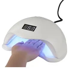 Cabine Branca Sun5 Timer Digital Unhas Gel Bivolt Uv/Led 48W