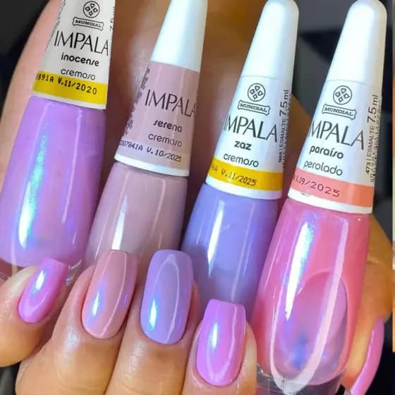Kit 4 Esmaltes Impala - Inocense, Serena, Zaz e Paraíso