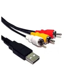 Cabo Adaptador Plug 3 Rca X Usb-a Macho Av 1.5 metros