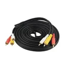 Cabo Rca X Rca 10m 10 Metros Av 3+3 Áudio Vídeo Tv Dvd Net