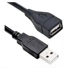 Cabo Usb Extensão Macho X Femea 3 Metros Am/af Com Filtro Cor Preto