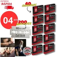 Kit 200/100/150/50un Lâmina Para Barbear LORD PLATINUM Profissional Gillete Para Barbeiros