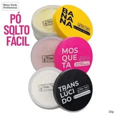 Pó Solto Translúcido Maquiagem Finalizador Rosa Mosqueta Pó Facial Solto