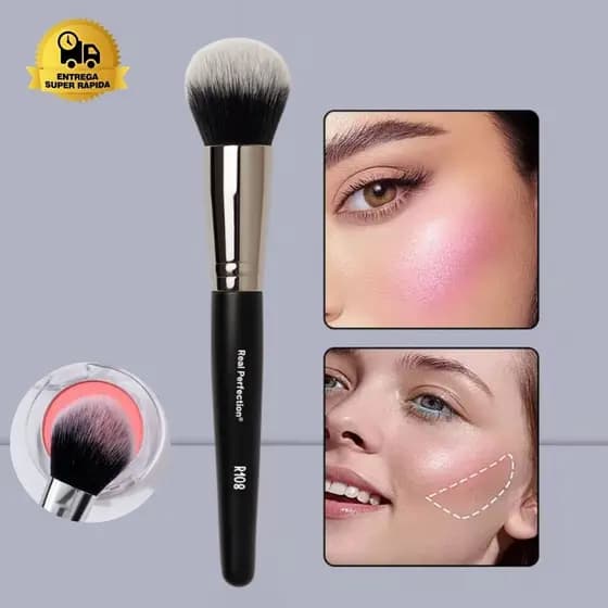 Pincel Profissional de Blush Cerdas Macias Pincel de maquiagem pó contorno Utensílios de Beleza