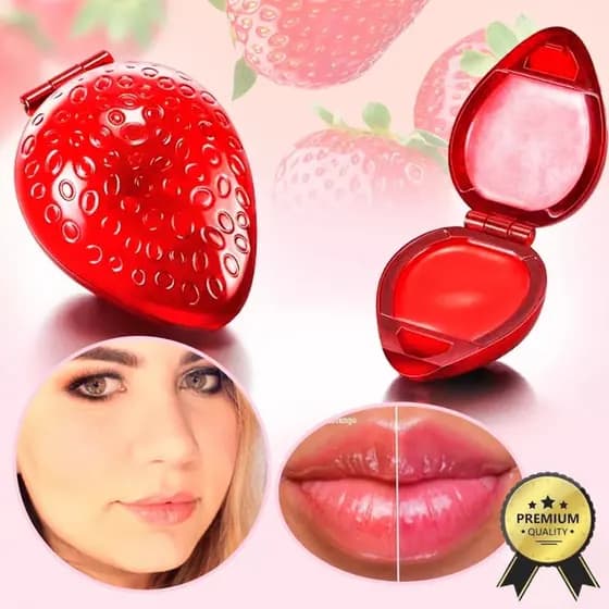Lilp Balm Hidratante Moranguinho Brilho Labial  Cheirinho de Morango Gloss