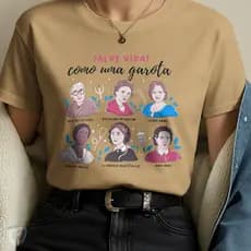 Camiseta Feminina Mulheres da Ciência Nise Florence Ana Neri Estampa Educativa Casual