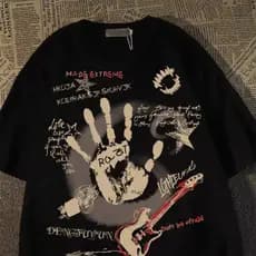 Camiseta Kpop Coreana Y2K Vintage Grunge Streetwear Aesthetic Algodão Premium