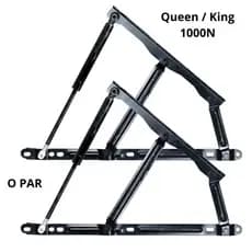 Kit Articulação E Pistão Cama Box Baú Queen King 1000n Par