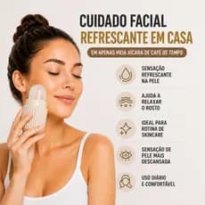 Rolo Facial de Gelo Anti Inchaço – Massageador Facial para Skincare