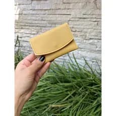 Mini Carteira Porta Cartão Letícia Pequeno E Compacto Couro Sintetico
