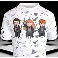 Camisa Harry Potter - Hermione - Ron Weasley - Camiseta Básica e Babylook Bruxo Hogwarts Grifinória