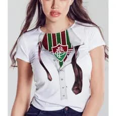Camiseta 100% Poliéster Fluminense Camisa Tricolor das Laranjeiras Blusa Flusão Time de Futebol Flu