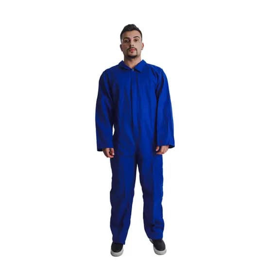 Macacão Brim M/l Pesado Profissional Para Trabalho Uniforme