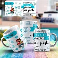 Caneca De Porcelana - Sou Tecnica De Analises Clinicas