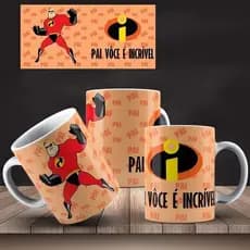 Caneca Porcelana- Personalizada - Presente - Pai Incrível