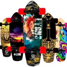 Skate Cruiser Lyons Profissional Abec 15 Truck Invertido - NÃO É SIMULADOR DE SURF