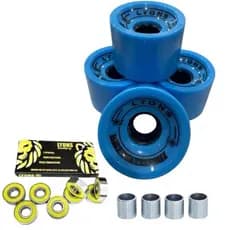 Roda Longboard LYONS 70mm 78a Diversas Cores + Rolamento Abec 15 Lyons + Espaçador