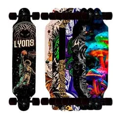 Skate Longboard Montado Completo - Pronto para Andar