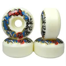 Roda De Skate Next 55mm Katana (Feita pela Moska) 52 D Branca Nacional