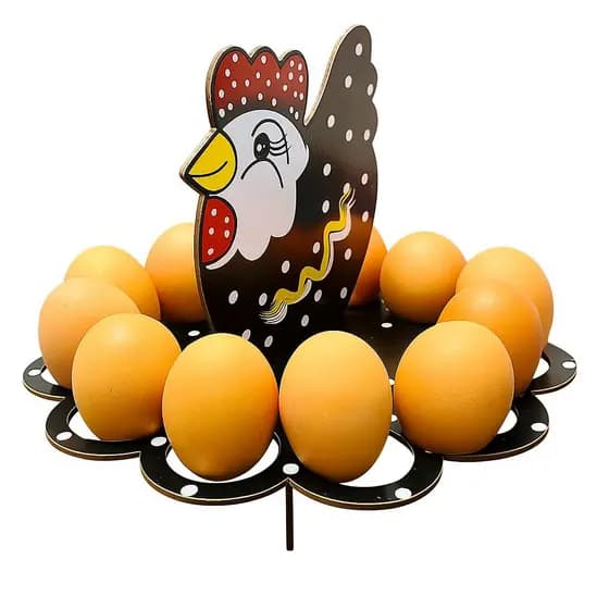 Porta Ovos Galinha Enfeite Decorativo Cozinha Balcão Mesa