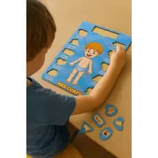 Quebra Cabeça Mdf Brinquedo Pedagógico Infantil Educacional Corpo Humano em 3D