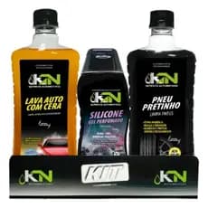 Lava Auto Shampoo Automotivo Pneu Pretinho Silicone Gel Perfumado KN Automotivos