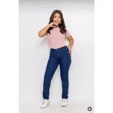 Calça Jeans Feminino Infantil e Juvenil Skinny Lisa