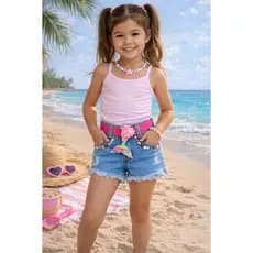Shorts Jeans Feminino Infantil