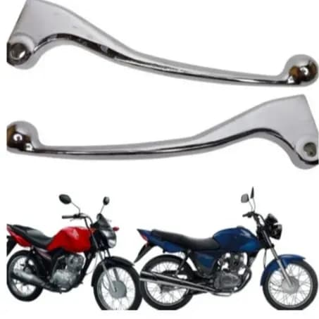 Manete Cromado Cg Titan ks  125 150 Freio Tambor Lona Par grande