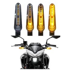 PAR DE PISCA SETA DE LED MODELO YAMAHA MT 03 MT07 MT09 SEQUENCIAL