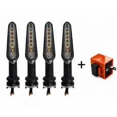 4 PISCA MT03 MT07 MT09 SEQUANCIAL COM RELE DE PISCA COM REGULAGEM FACTOR CROSSE XTZ  LANDER  FAZER