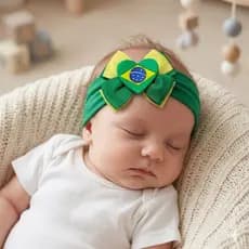 laço Brasil bebê laço copa do mundo faixinha Brasil bebê tiara bebê Brasil faixa de cabelo faixinha larga