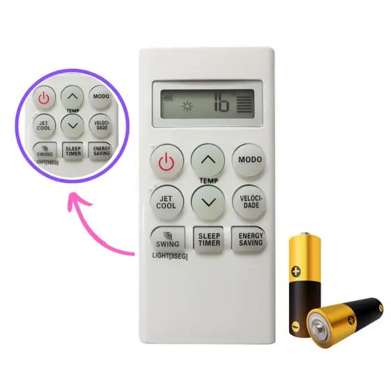 Controle Remoto Ar Condicionado Compatível com LG Smile Frio AKB