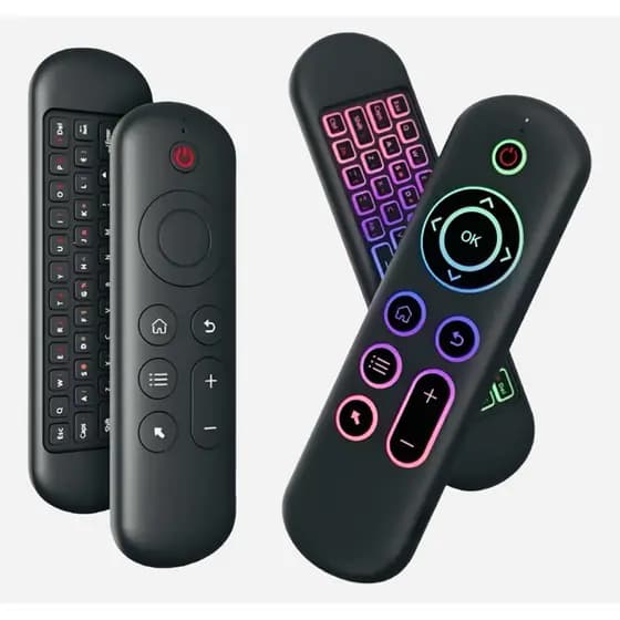 Controle Remoto Air Mouse Mini Teclado Bluetooth Luminoso Para Pc Windows Android Mec Linux