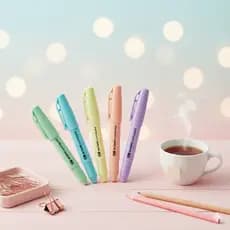 Mini Marca texto pastel cis lumini  kit com 2 | Marca texto pastel| Mini marca texto | Marcador