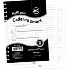 Refil de folhas para Caderno Smart DAC Universitário ou Colegial | 48 Folhas brancas 90g