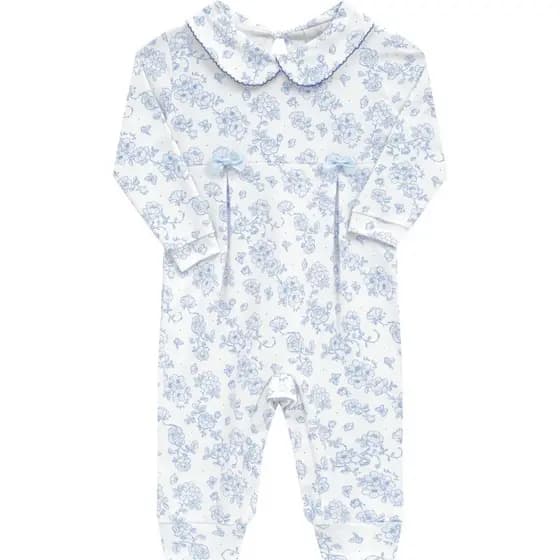 Macacão Longo Bebê Kiko Baby Garden Classic Em Suedine