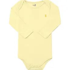 Body Bebê Manga Longa Kiko Baby Suedine 100% Algodão | Prático E Confortável Para O Dia a Dia