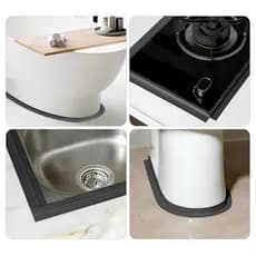 Fita de Vedação PVC Impermeável 3,2m Autoadesiva Pia Banheiro Cozinha Box Bancada Anti Mofo