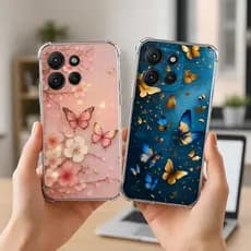 Motorola Moto G05 , G15 , G75 E G35 Capa Tpu Desenhos Variados Capinha Case Borboleta