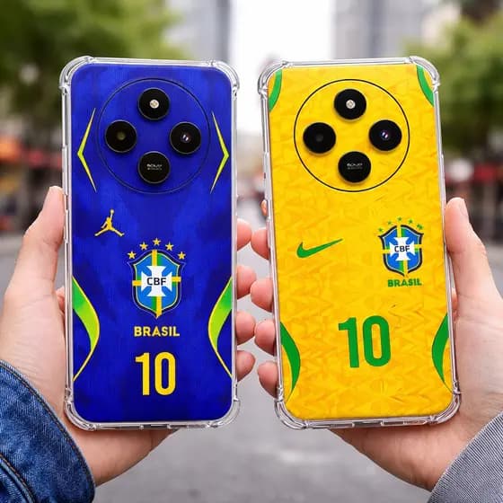 Capa REDMI 14C/POCO C75/POCO X7 CASE ANTI IMPACTO DO BRASIL SELEÇAO BRASILEIRA, CAPINHA DO BRASIL